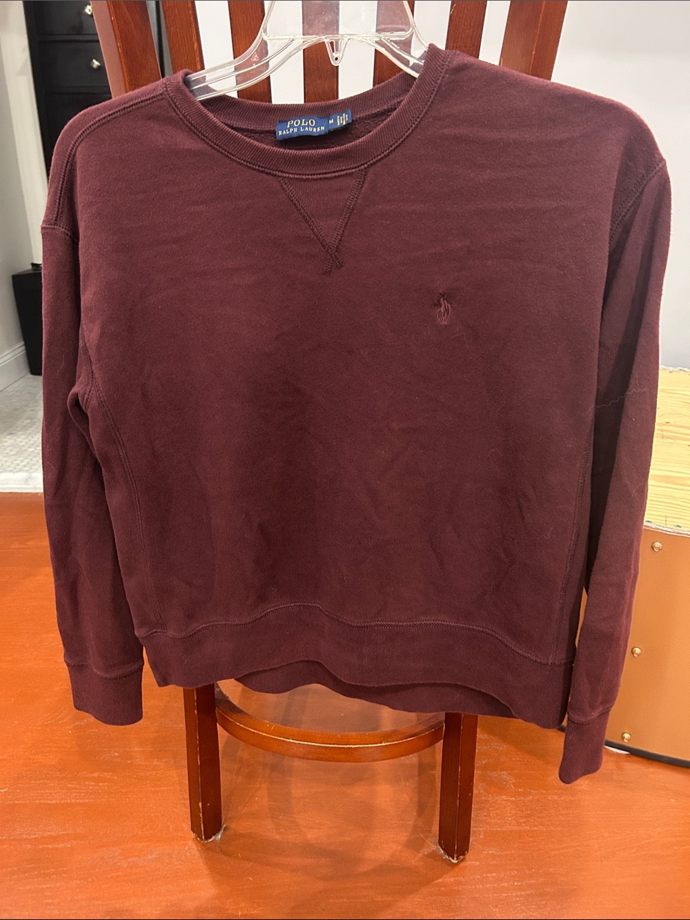 Polo by Ralph Lauren Burgundy Crewneck Sweatshirt